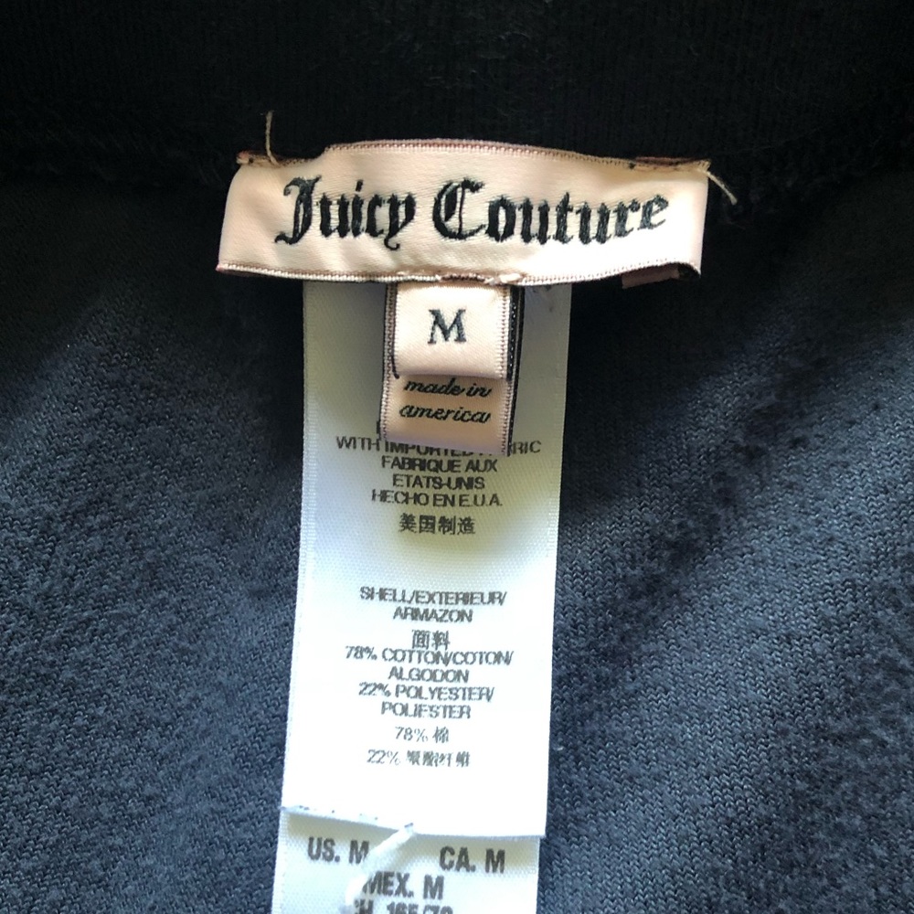 Juicy Couture Original Velour Wide Leg Track Pants - Picture 6 of 7